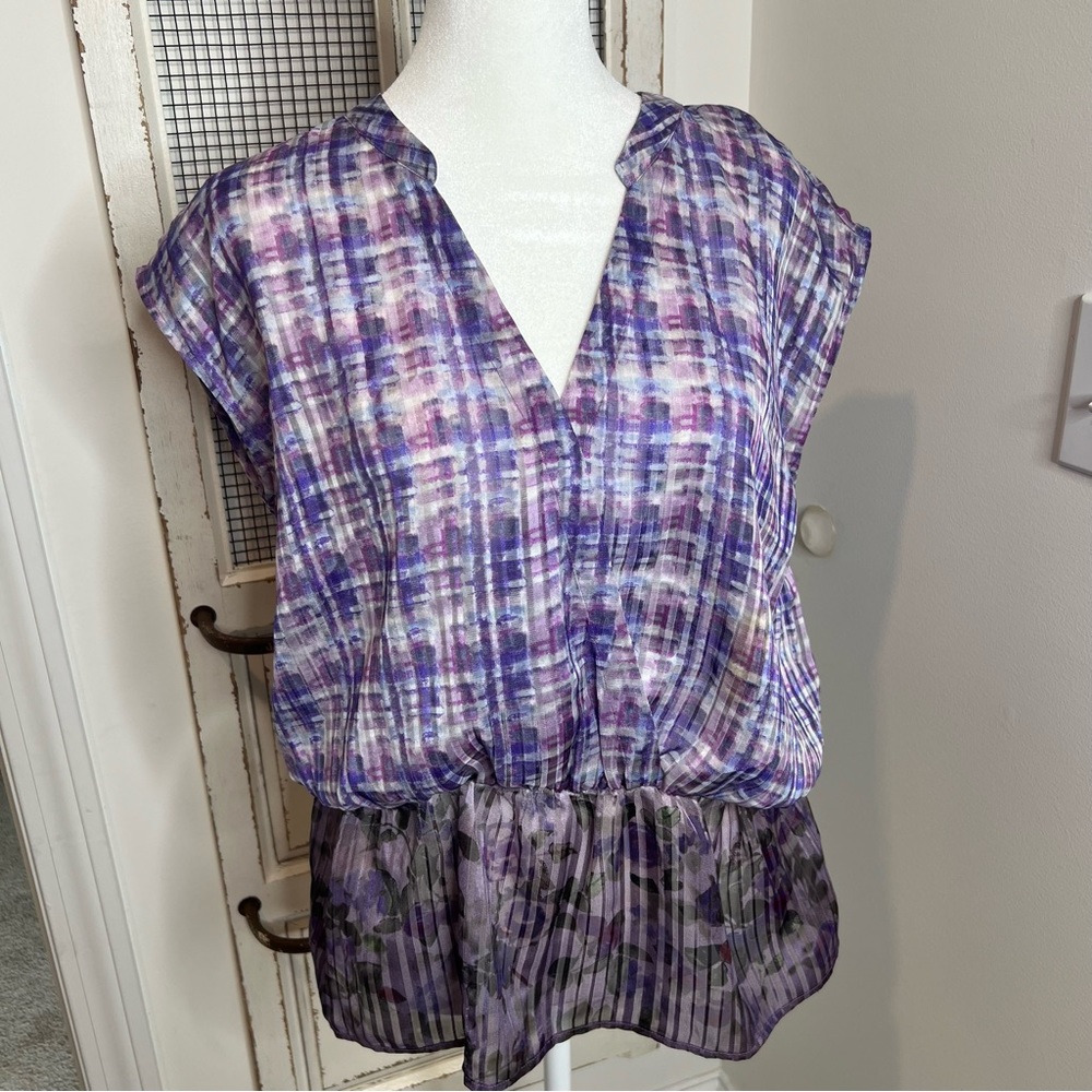 Cabo Purple Blouse Size Medium
